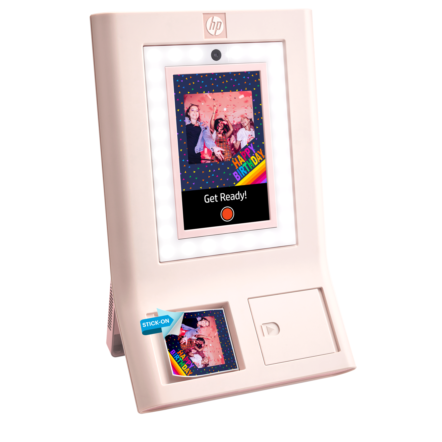HP Sprocket Photobooth Instant 3x4” Color Photo Printer (Pink)