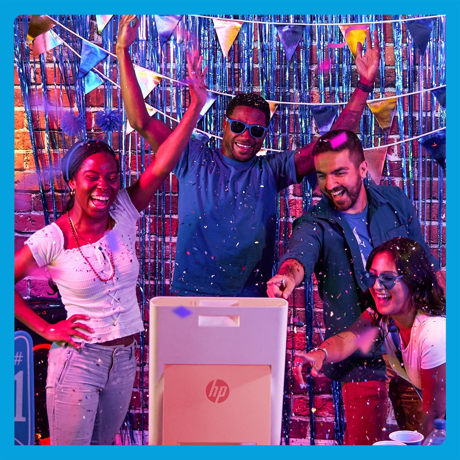 HP Sprocket Photobooth Instant 3x4” Color Photo Printer (Pink)