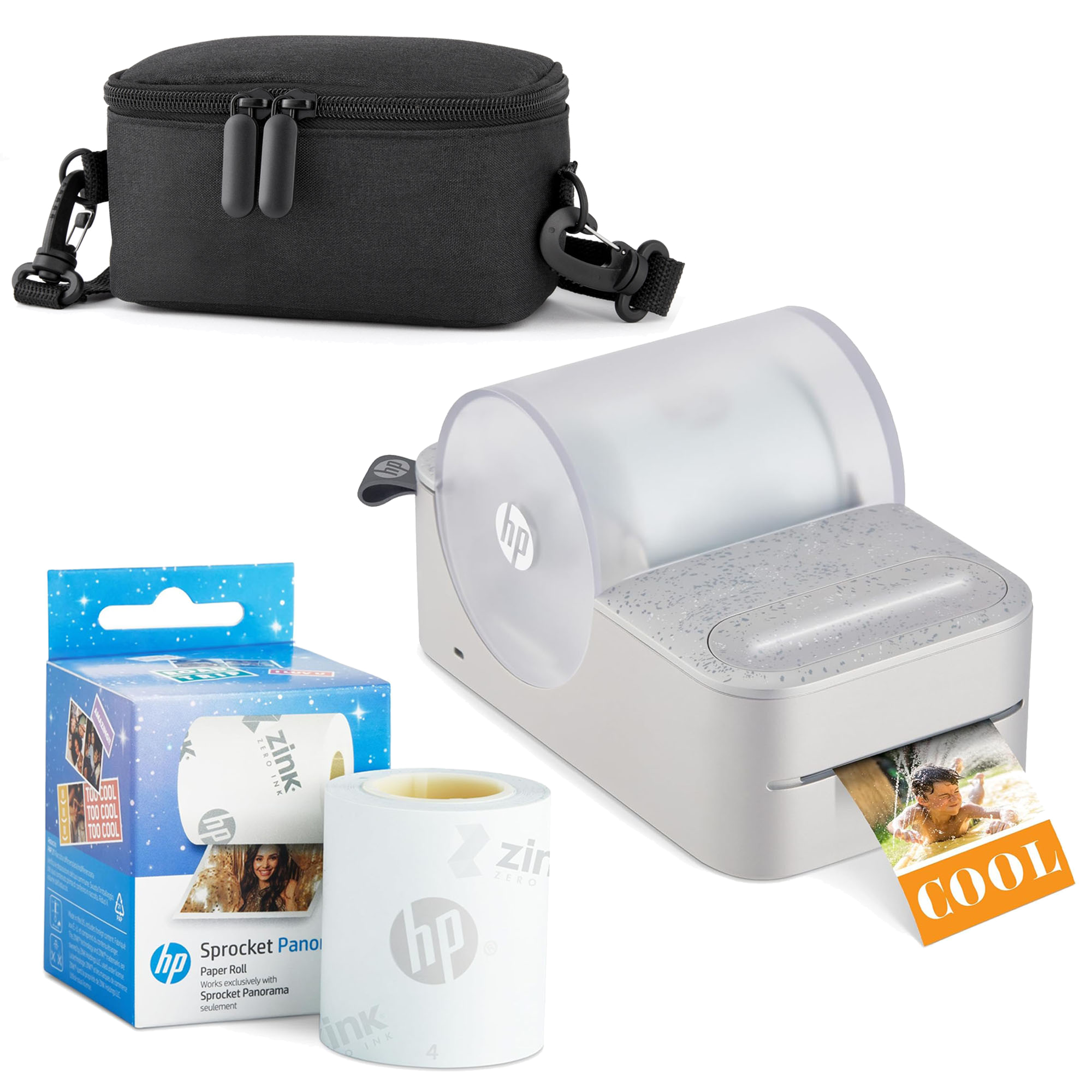 HP Sprocket Select Draagbare instant printer met 6,3 x 8,5 cm (wit) kit: zinkpapier, 20 stuks, fotoalbum, etui, markers, stickersets HP Sprocket Select Draagbare instant printer met 6,3 x 8,5 cm (wit) kit: zinkpapier, 20 stuks, fotoalbum, etui, markers, stickersets