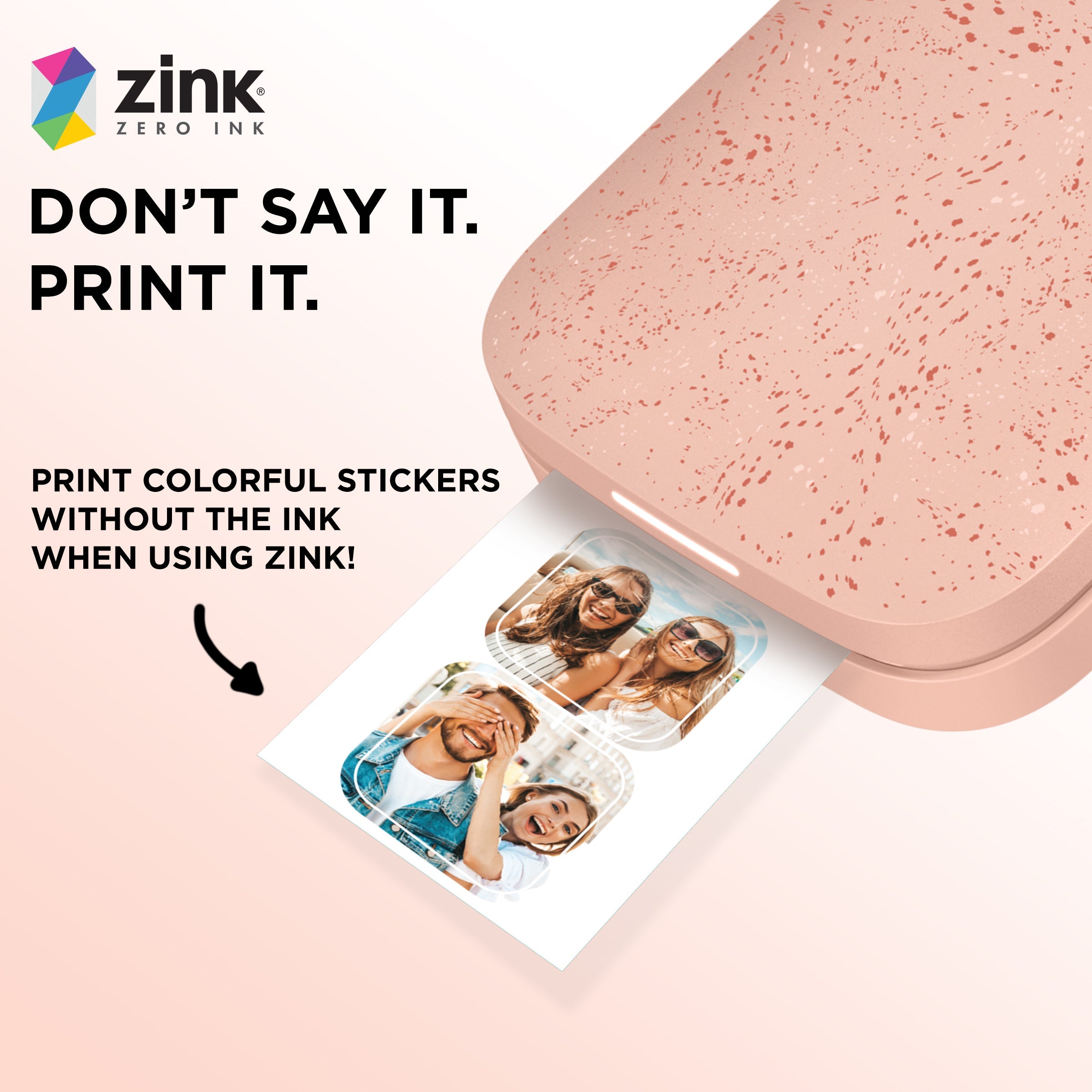 HP Sprocket 2x3” Premium Zink Pre-Cut Sticker Photo Paper (30 Sheets)